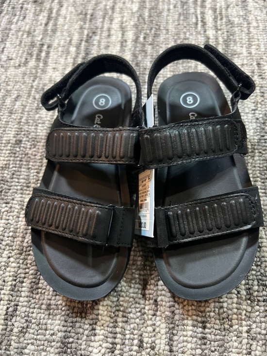 Cat & Jack Other - Cat & Jack -  Black Adjustable Hook-and-Loop Comfort Sandals Size 8